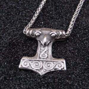 Halskjede Thors Hammer ravn