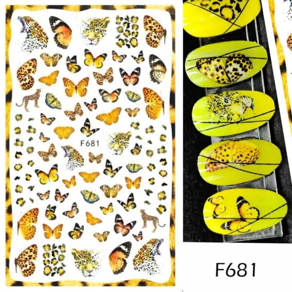 Neglestickers Sommerfugler