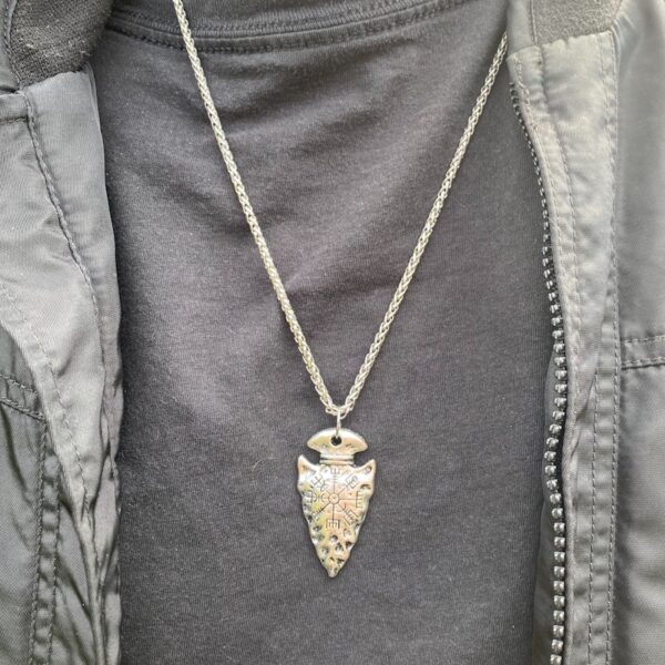 Vikingsmykke pilspiss med Vegvisir - Image 2