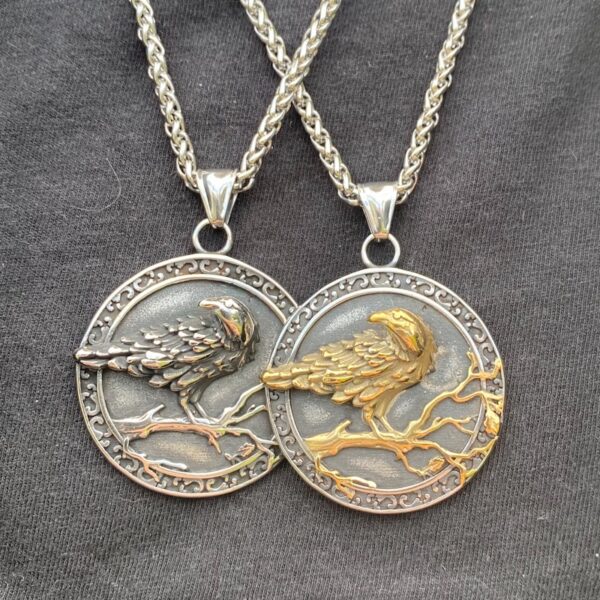 Vikingamulett med ravn - Image 3
