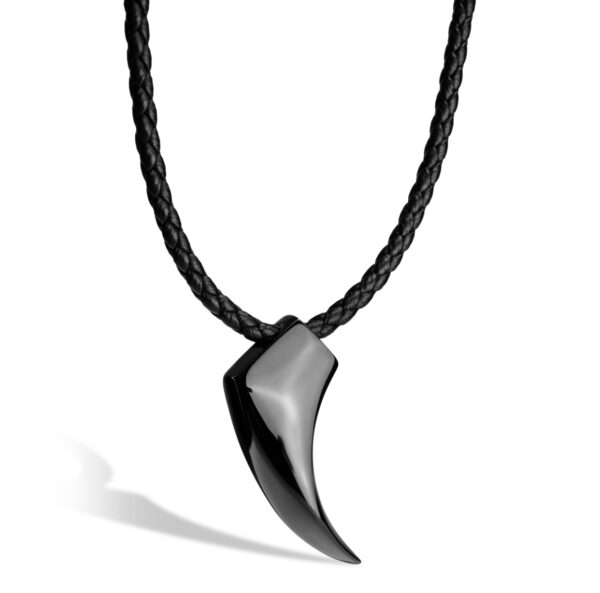 Lærhalsbånd Wolf - Image 3