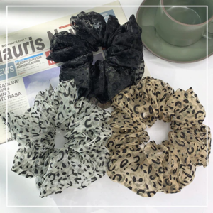 Stor Schrunchie leopard