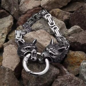 Vikingarmbånd ulvehode