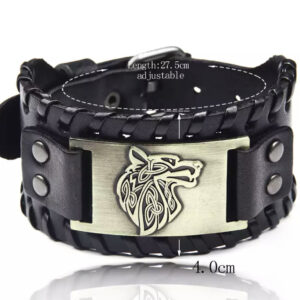 Vikingarmbånd ekte skinn - Fenris