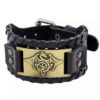 Vikingarmbånd ekte skinn - Drage