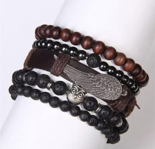 5 Armbånd Healing wing