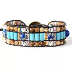 Armbånd Sandy Ocean Jasper
