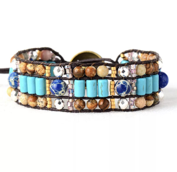 Armbånd Sandy Ocean Jasper