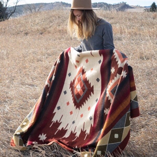 Alpakkapledd - Andisk Western Rust - Image 3