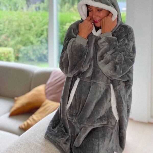 Hoodie Teppegenser - Grå - Image 2