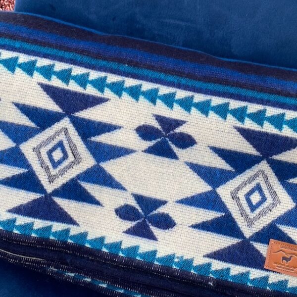 Alpakkapledd - Creamy Blue - Image 3