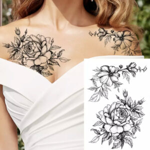 Tatovering 2 delt blomster