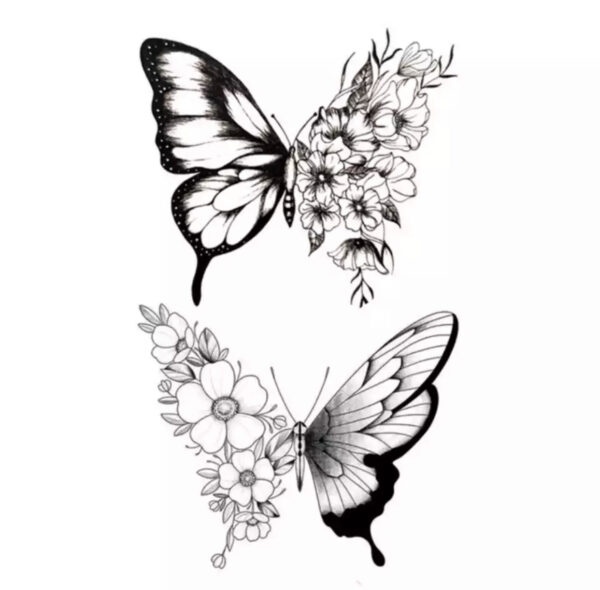 Tatovering sommerfugler