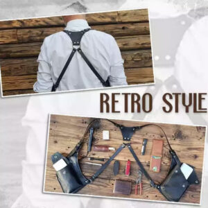 Dobbel skulderveske i retrostil