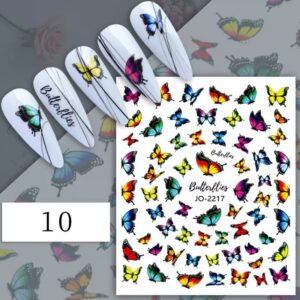Neglestickers Fargesterke Sommerfugler