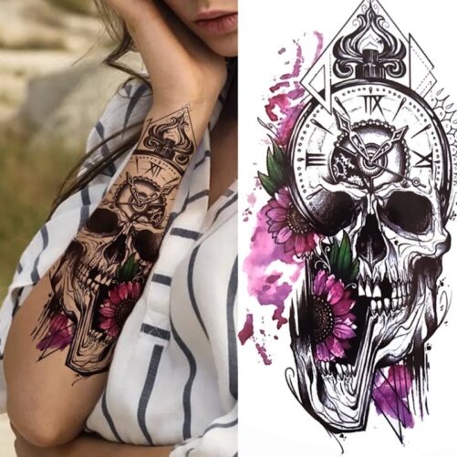 Tatovering PurpurSkalle