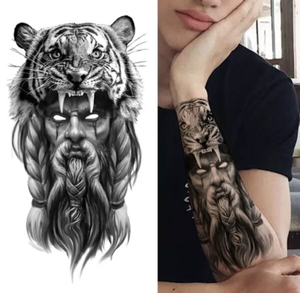 Tatovering TigerLueMannen