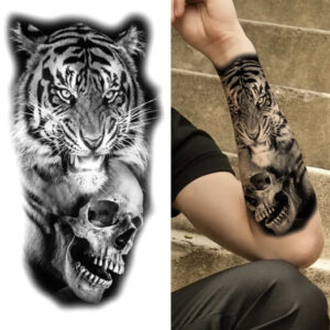 Tatovering TigerSkalle