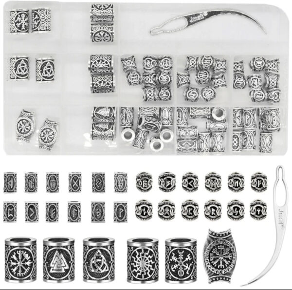 Skjegg- og hårsmykker Viking - Image 4