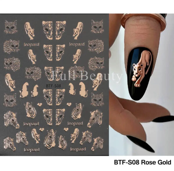Neglestickers Leopard