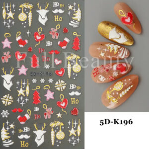 Neglestickers Juletredekor