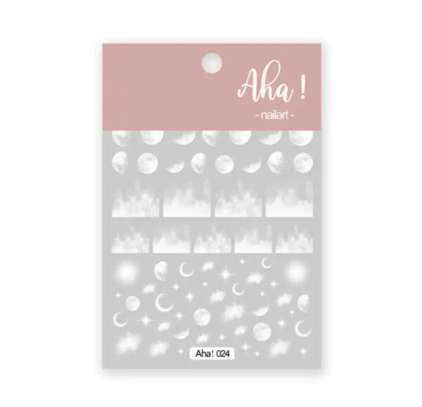 Neglestickers Hvite Måner