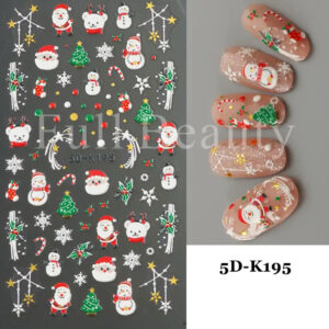 Neglestickers Snømann