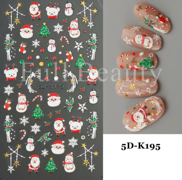 Neglestickers Snømann