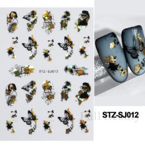 Neglestickers Gyldne Sommerfugler