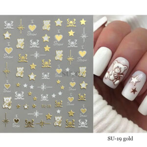 Neglestickers Vinterteddy