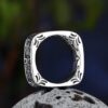 Firkantring retro metall - Image 2