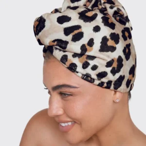 Kitsch Leopard Hårhåndkle