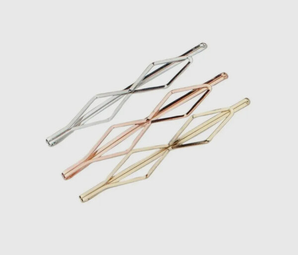 Diamant Hårklemmer 3 pk