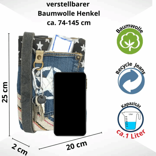 Skulderveske Resirkulert Jeans - Image 4