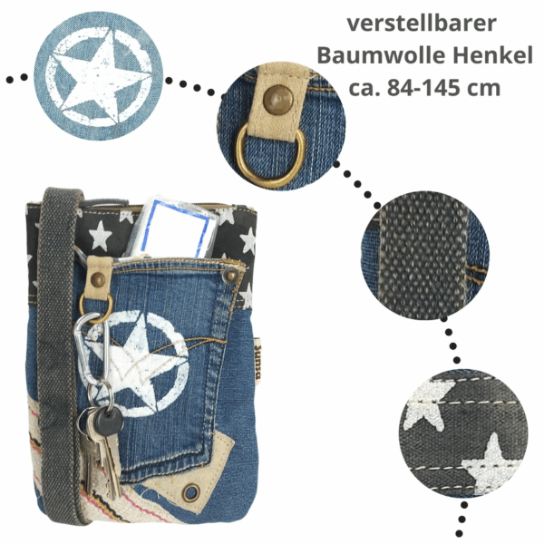 Skulderveske Resirkulert Jeans - Image 2