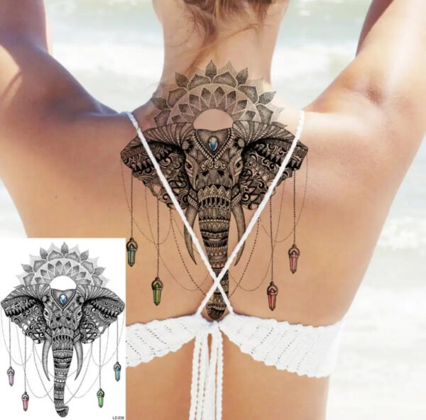 Tatovering Mandalaelefant