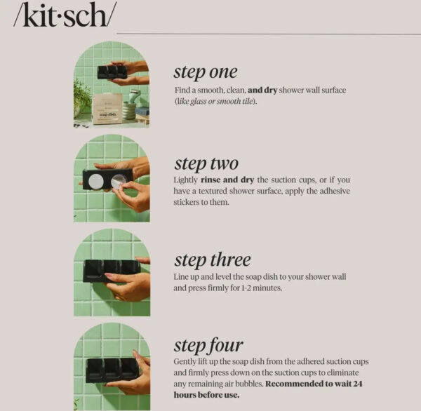Kitsch Såpeholder i svart - Image 3