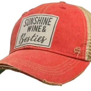 Trucker Caps "Sunshine, Wine & Besties"