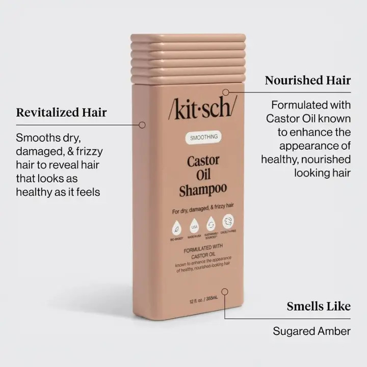 Kitsch Shampo Castor Oil flytende - Image 4