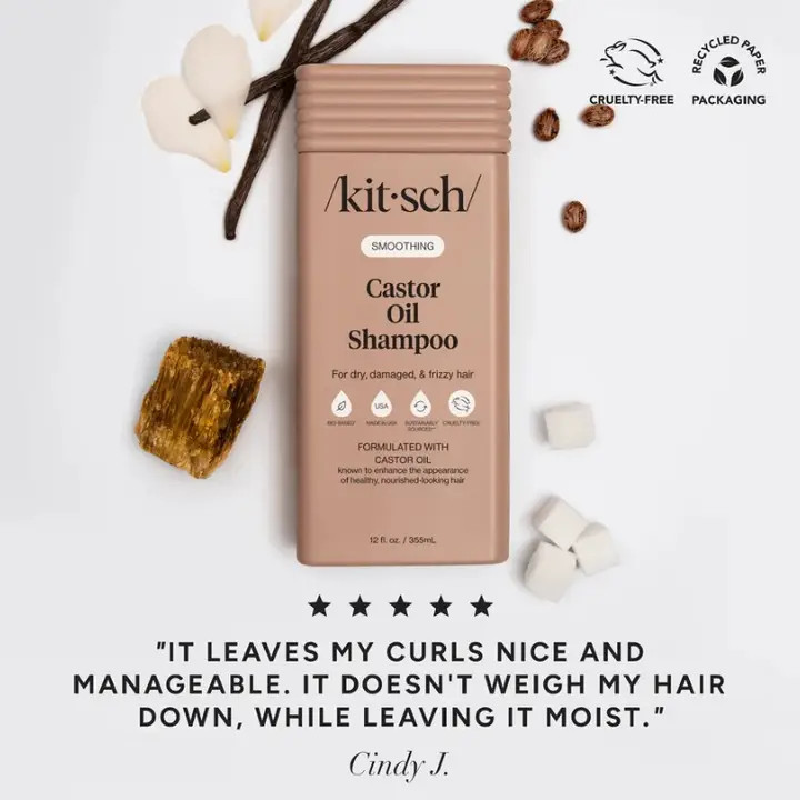 Kitsch Shampo Castor Oil flytende - Image 6
