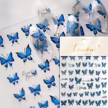 Neglestickers Blå Sommerfugler
