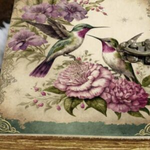 Håndlaget vintage notatbok Kolibri